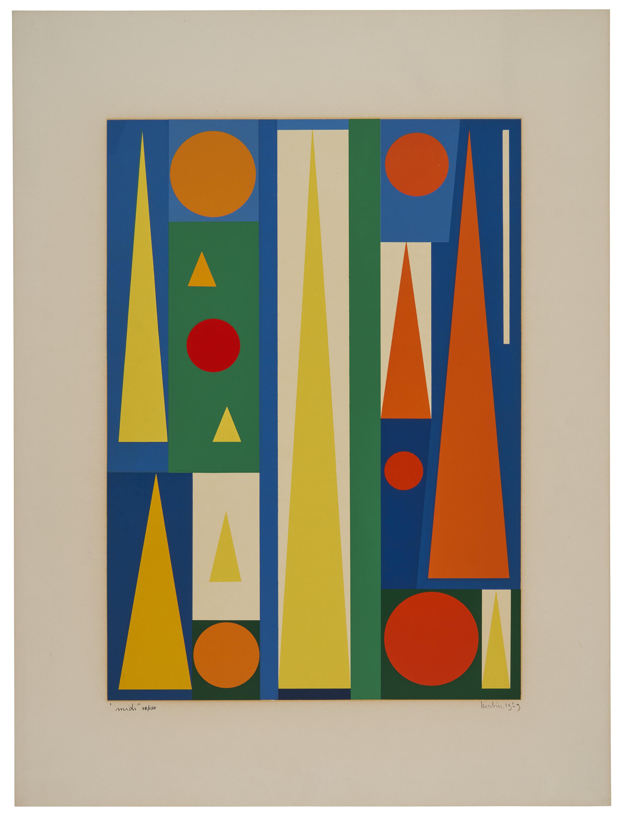 Auguste Herbin - Midi, plate 3 from Album de 12 Planches