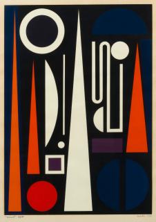 Auguste Herbin - Minuit from Album of twelve prints, 1959
