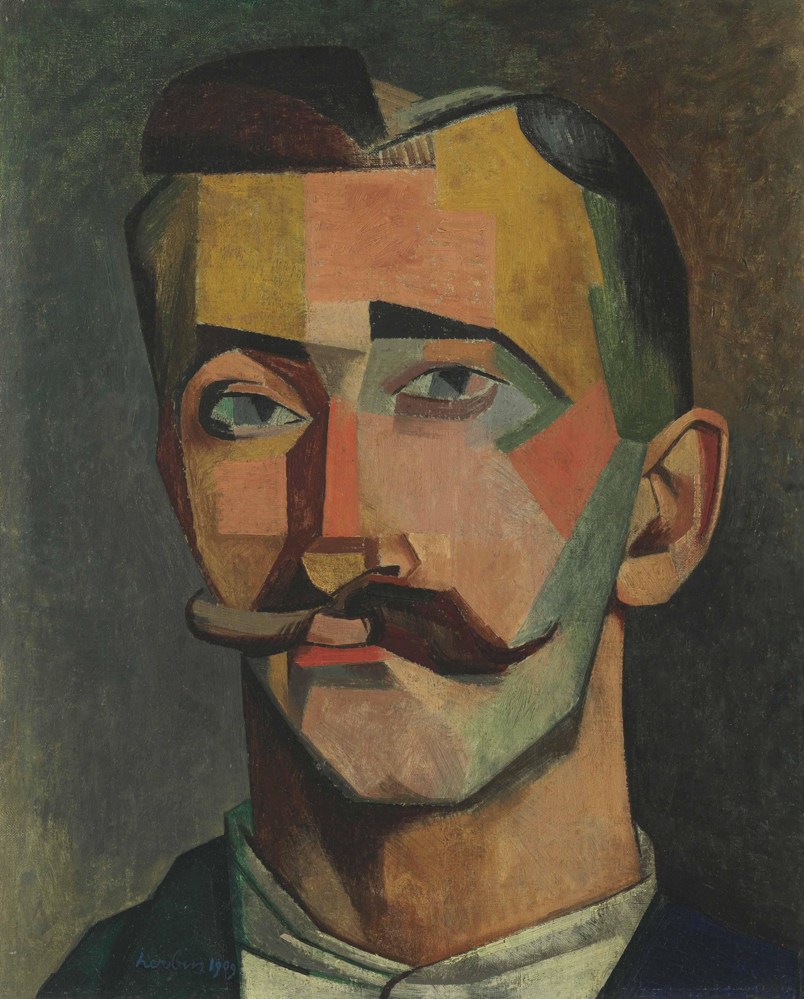 Auguste Herbin - Portrait d\'homme