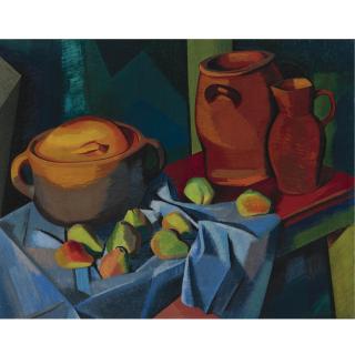 Auguste Herbin - Pots Et Fruits