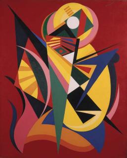 Auguste Herbin - Trois Oppositions Polaires II