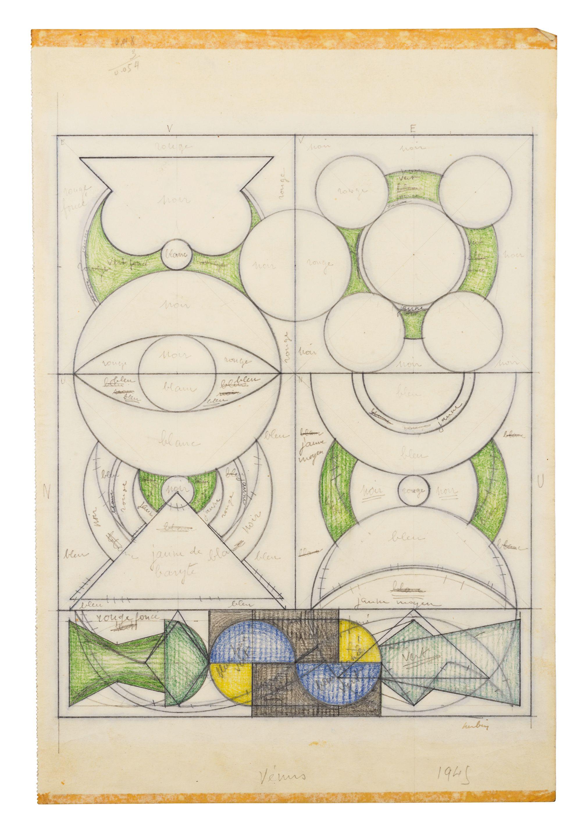 Auguste Herbin - Vénus (Recto-verso)