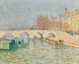 Auguste Herbin - Vue du Pont Marie