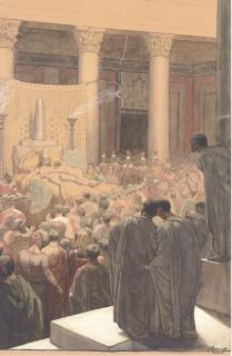 Auguste Leroux - Watching the ceremony