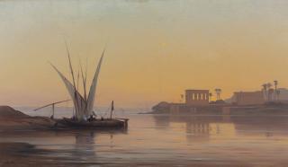 Auguste Louis Veillon - The Temple at Philae