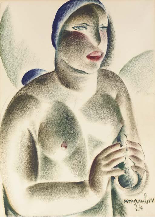 Auguste Mambour - Femme En Buste