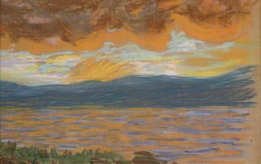 Auguste Pégurier - Coucher du soleil, St. Tropez