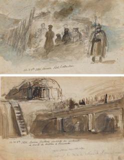 Auguste Raffet - Soldats du poste hollandais au repos lors du siège d\'Anvers