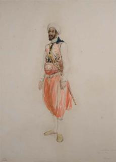 Auguste Raffet - Un marabout canonnier de Tanger