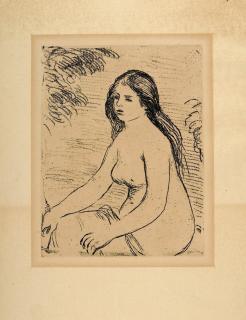 Auguste Renoir - Femme nu assise.