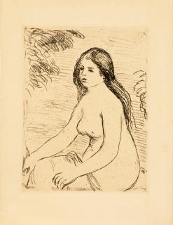Auguste Renoir - Femme nue assise.