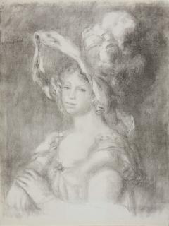 Auguste Renoir - „Jeune Femme en Buste (Mademoiselle Diéterle)“