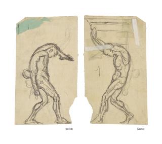 Auguste Rodin - Atlante (recto-verso)