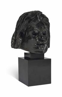 Auguste Rodin - Balzac, étude pour la tête avec la mèche retombant à droite dite aussi \