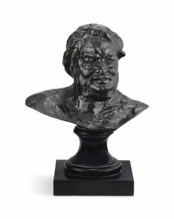 Auguste Rodin - Balzac, étude type C (buste), 1ère version, petit modèle