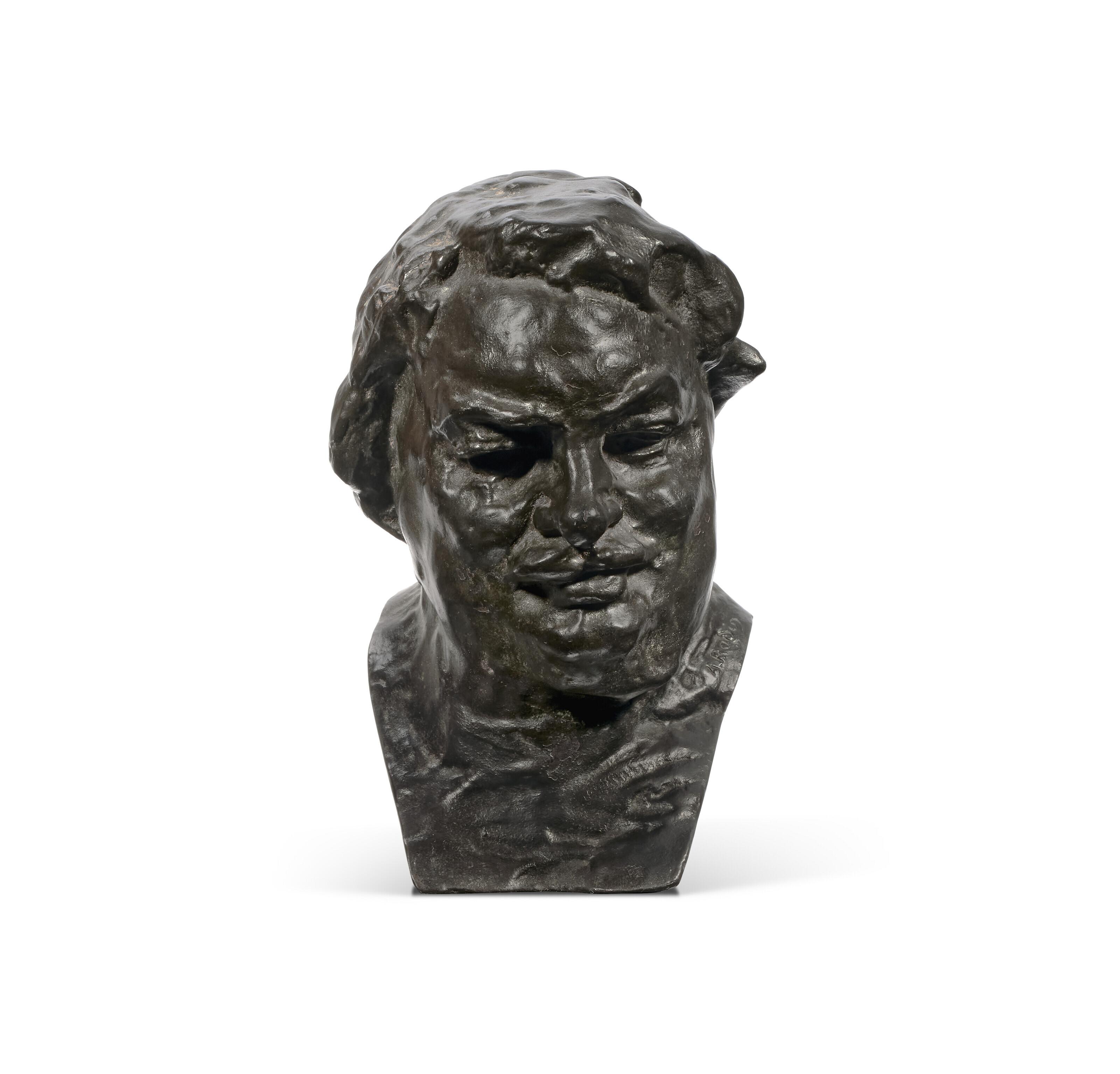 Auguste Rodin - Balzac, étude type C (buste), 3ème version, petit modèle