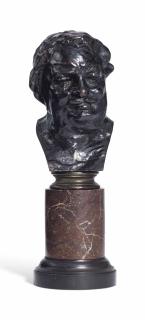 Auguste Rodin - Balzac, étude type C (buste), 3ème version, petit modèle