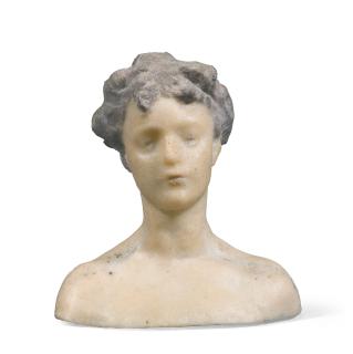 Auguste Rodin - Buste D\'Hélène De Nostitz, Petit Modèle - Version Après Bain De Plâtre