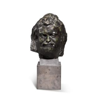 Auguste Rodin - Étude dite type I pour la tête de Balzac dite ausi Tête de Balzac souriant