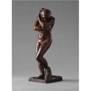 Auguste Rodin - Eve, Petit Modèle - Modèle À La Base Carrée Et Aux Pieds Plats