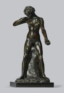 Auguste Rodin - Faunesse Debout, Version Au Rocher Simple