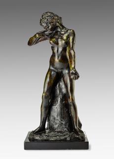 Auguste Rodin - Faunesse debout, version au rocher simple