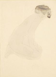 Auguste Rodin - Femme Nue Assise Sur Les Talons, De Profil À Droite, Les Mains Sur Les Cuisses