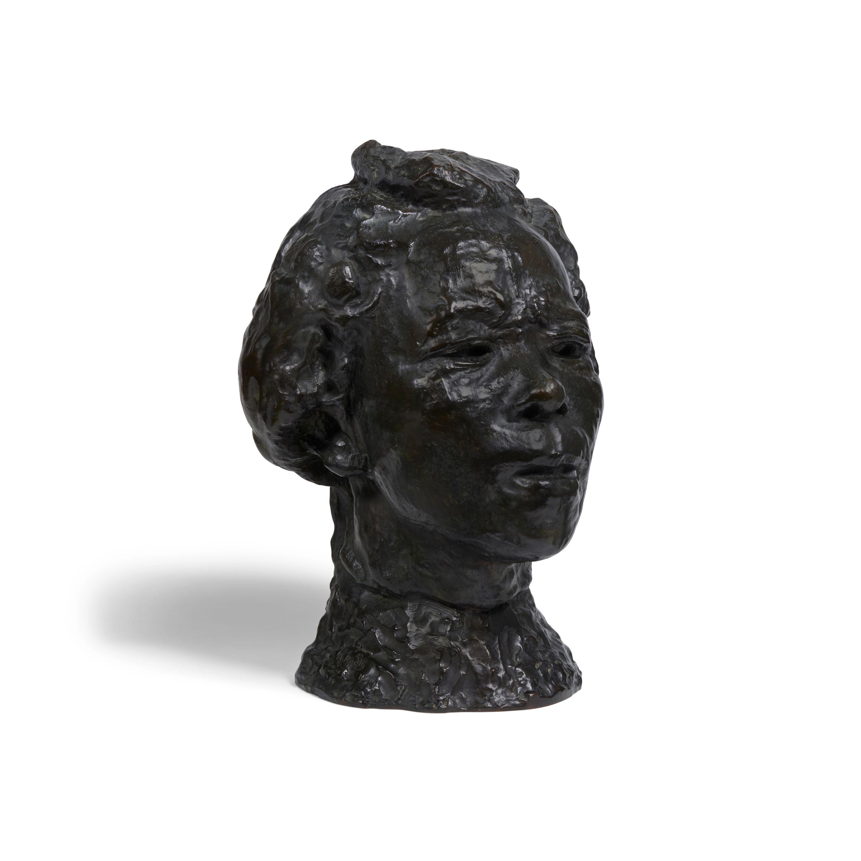 Auguste Rodin - Masque d\'Hanako, étude type D, Agrandissement dit aussi \'Tête d\'Angoisse de la Mort\'