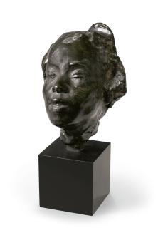 Auguste Rodin - Masque d\'Hanako, étude type G, petit modèle