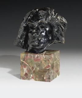 Auguste Rodin - Tête de Balzac, dernier état, version au col coupé derrière l\'oreille
