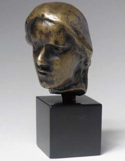 Auguste Rodin - Tête de femme au chignon