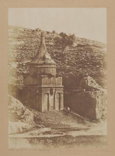 Auguste Salzmann - Vallée de Josaphat, Tombeau d\'Absalon; and Jérusalem, Beit-Lehem, Vue générale 2