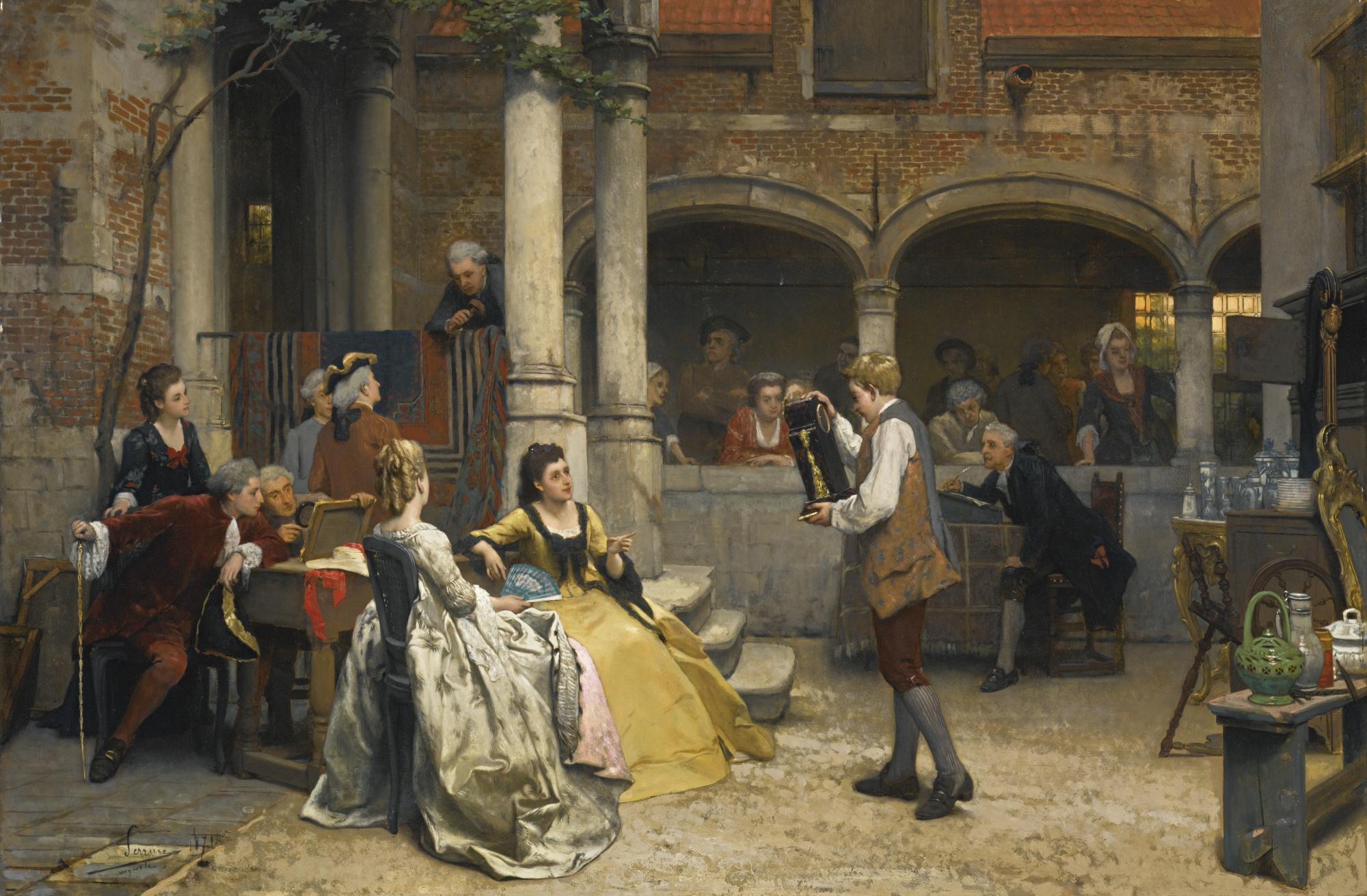 Auguste Serrure - At The Auction