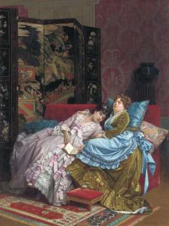 Auguste Toulmouche - An Afternoon Idyll