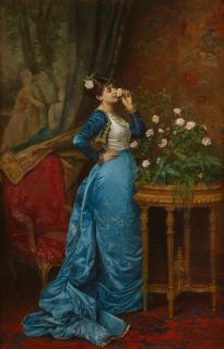 Auguste Toulmouche - In delightful anticipation