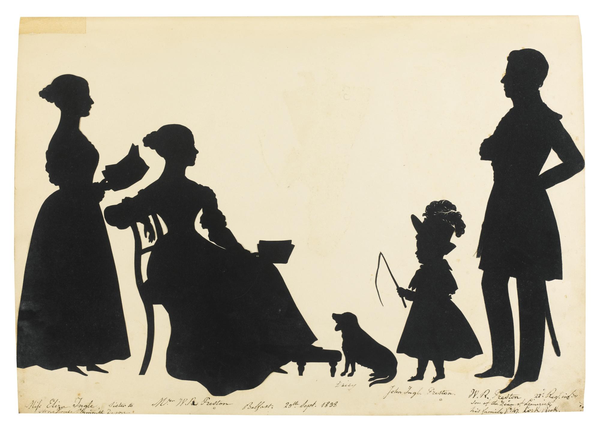 Augustin Amant Constant Fidele Edouart - An Album Of Silhouettes Of ‘Irish Characters\'