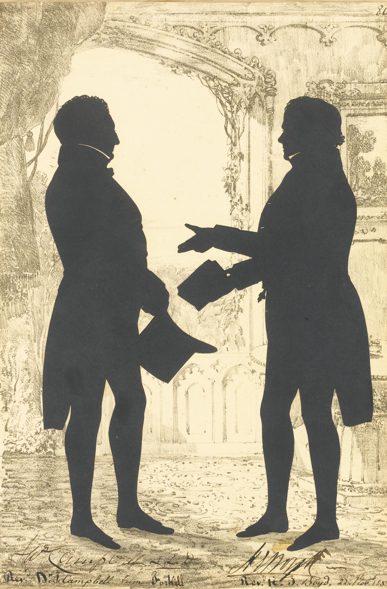 Augustin Amant Constant Fidèle Edouart - An Album Of Silhouettes Of \'Irish Characters\'