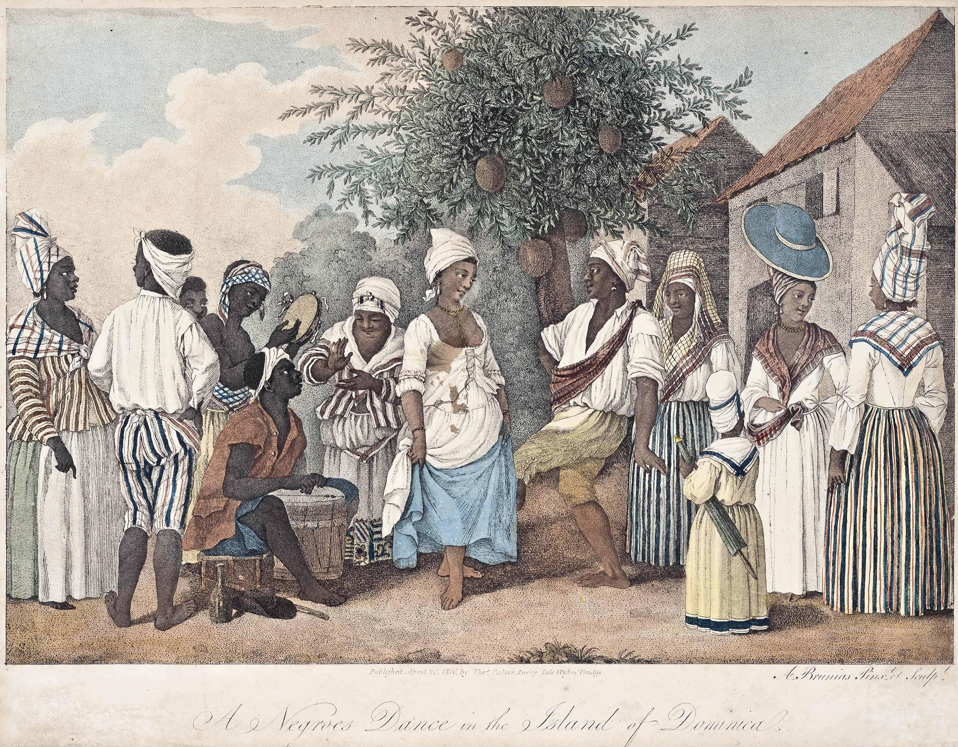 Augustin Brunias - A Negroes Dance In The Island Of Dominica; The Barbadoes Mulatto Girl