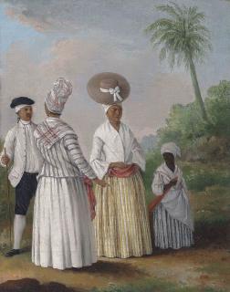 Augustin Brunias - Free coloured women of Dominica with an attendant
