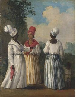 Augustin Brunias - Free Women of Dominica with a child