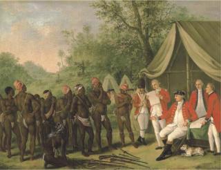 Augustin Brunias - \'Pacification with the maroon negroes in the island of Jamaica\'