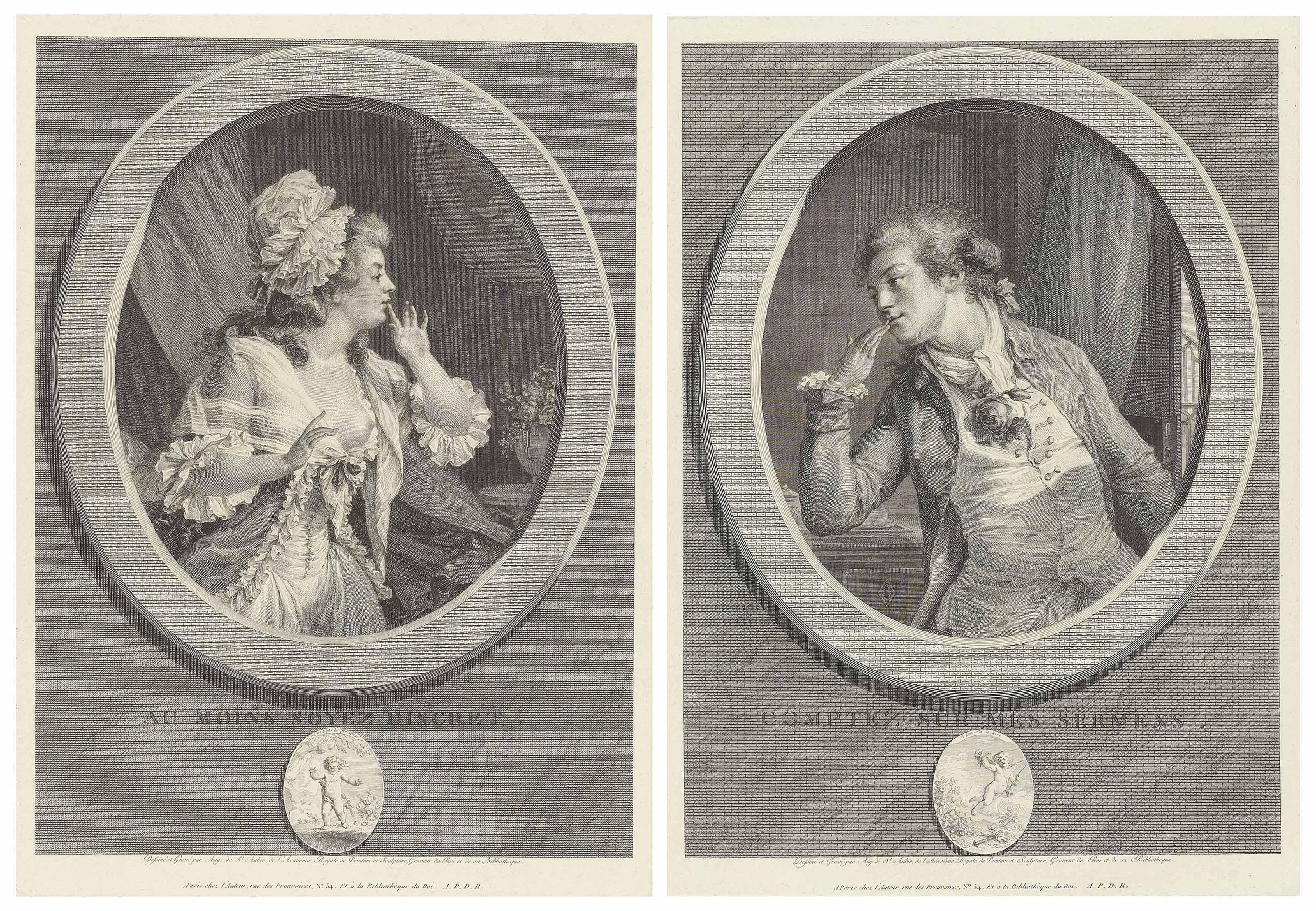 Augustin De Saint-Aubin - Au Moins Soyez Discret & Comptez Sur Mes Sermens