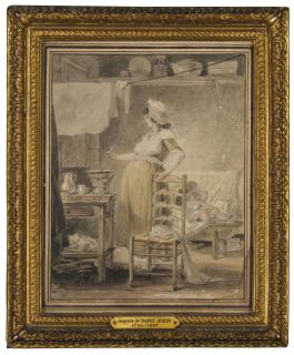 Augustin De Saint-Aubin - La sollicitude maternelle