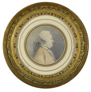 Augustin de Saint-Aubin - Portrait Of Monsieur Antoine-Jean Amelot De Chaillou (1732 - 1795)