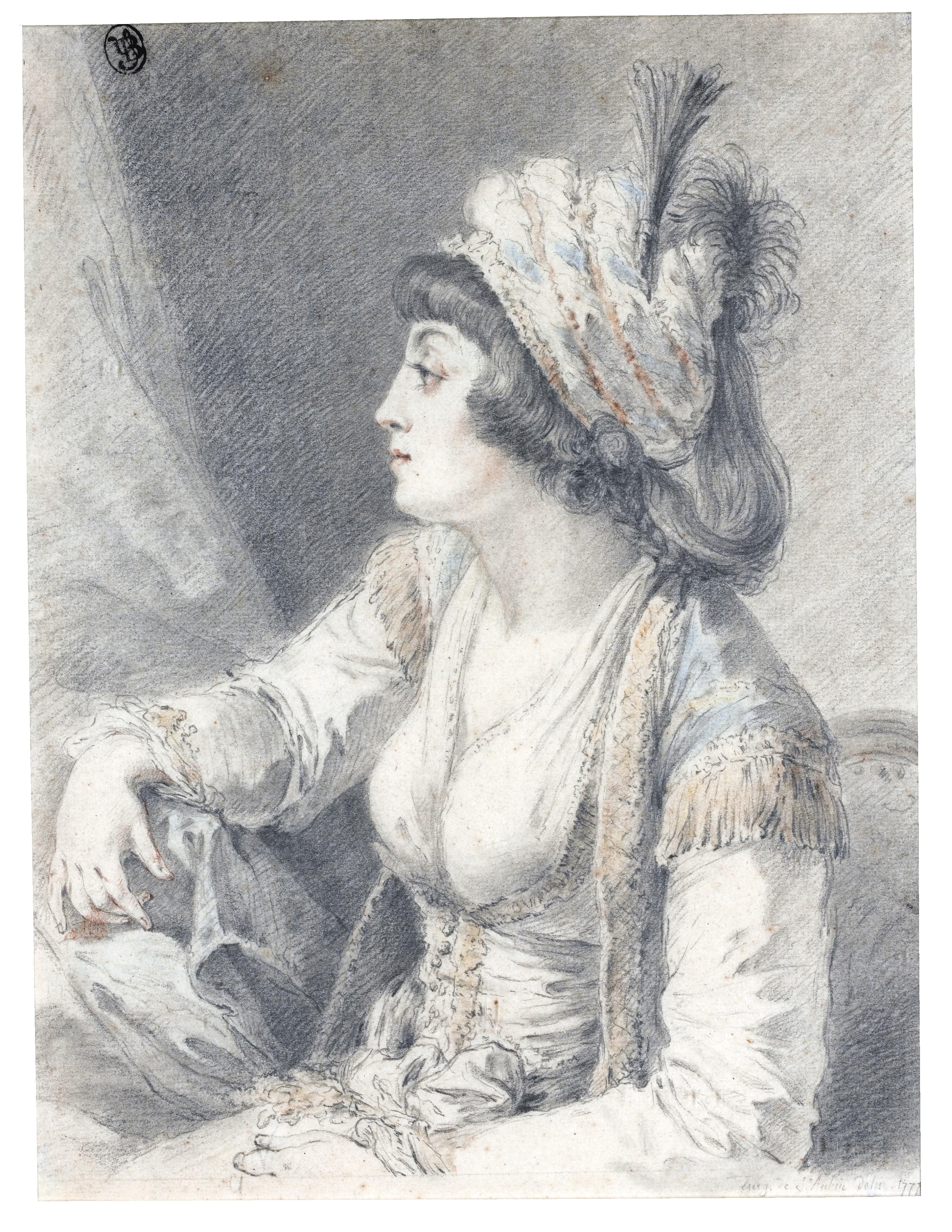 Augustin De Saint-Aubin - The \'Valide\', The Sultan\'S Mother