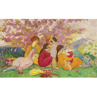 Augustin Hanicotte - Femmes Sous Le Pommier