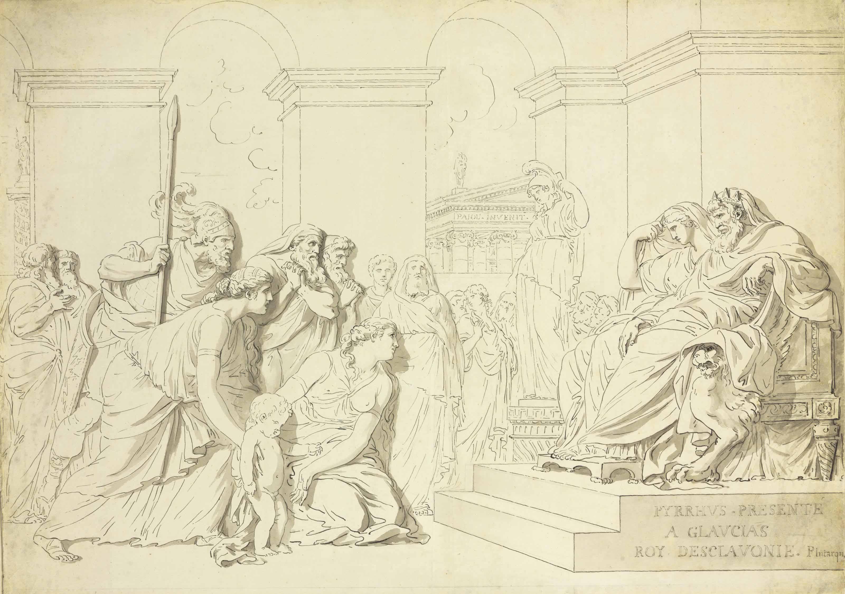 Augustin Pajou - Pyrrhus In The House Of Glaucias