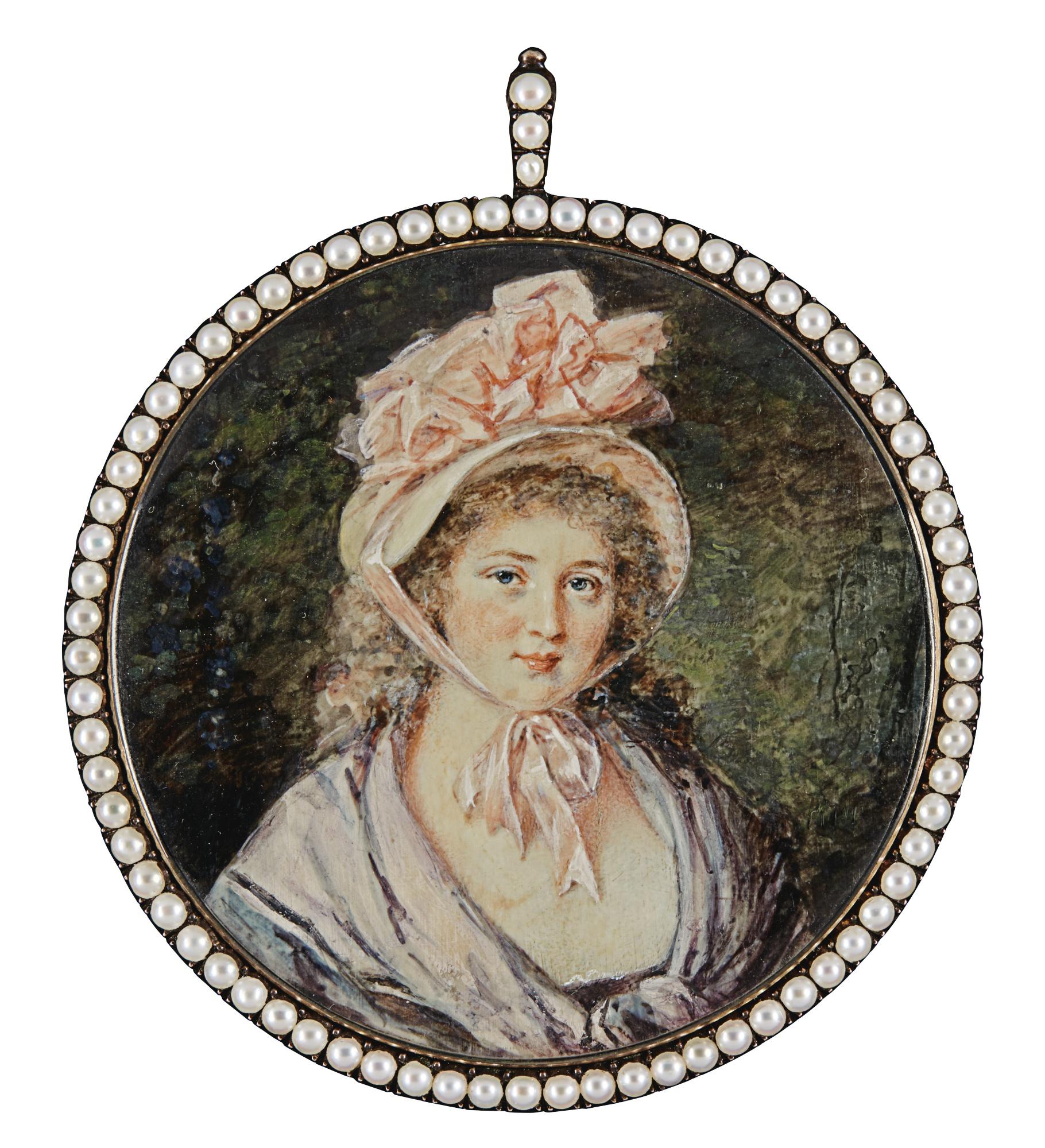 Augustin Ritt - Portrait Of A Lady, Possibly Helena Van Eeckout, Circa 1786