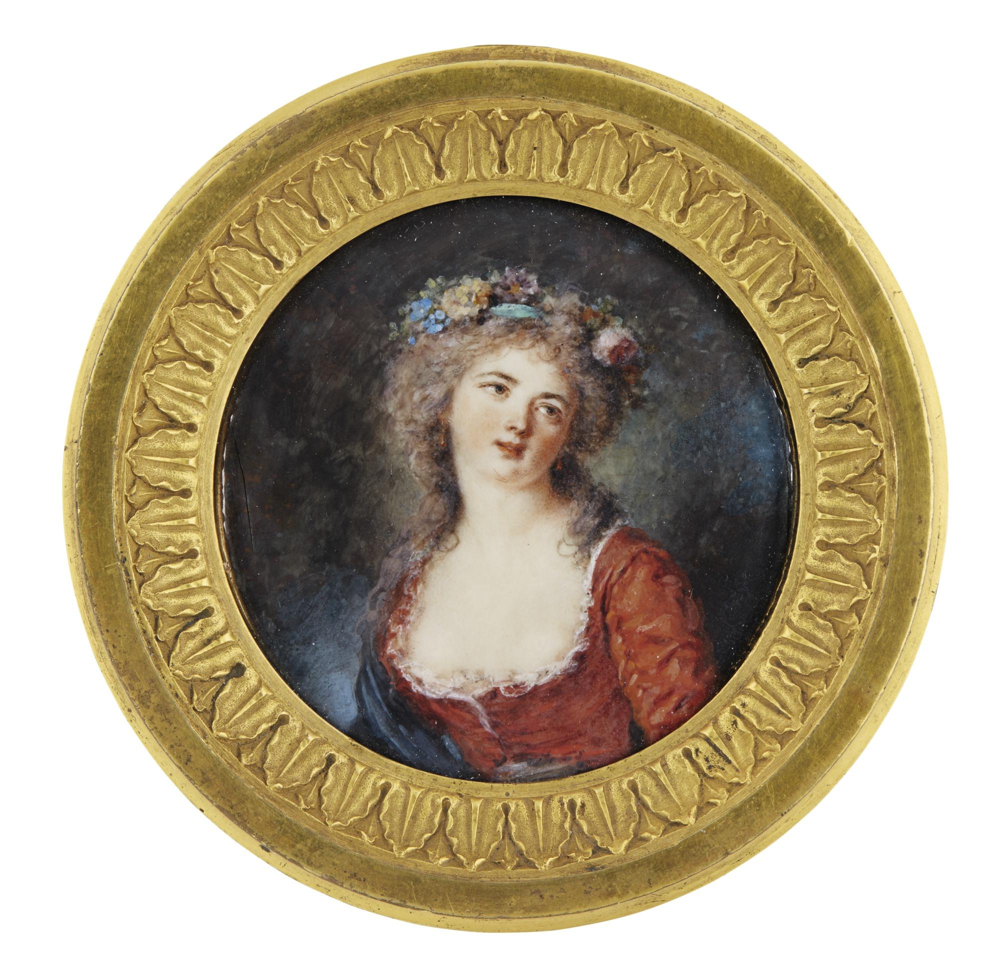 Augustin Ritt - Portrait Of A Lady, Traditionally Identified As Countess Zofia Potocka, Circa 1792/3