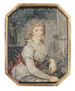 Augustin Ritt - Portrait Of A Noblewoman, Circa 1795